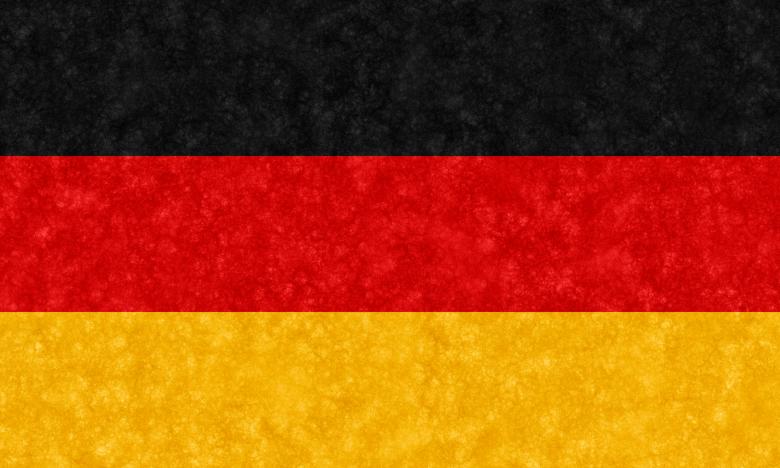 Detail of the German flag
